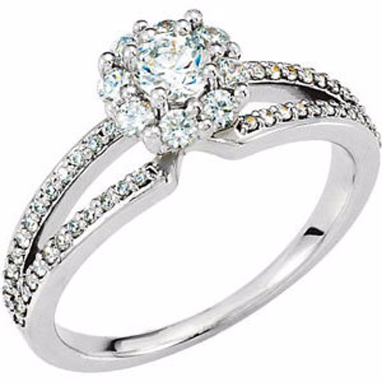 121963:227:P 10kt White 5/8 CTW Diamond Infinity-Inspired Eternity Band Size 7