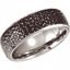 COR241:1011:P Cobalt 8mm Black PVD Design Band