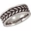 COR245:1011:P Cobalt 8mm Black PVD Design Band
