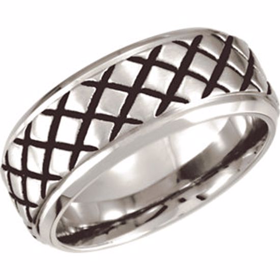 COR247:10115:P Cobalt 9mm Black PVD Design Band 11.5