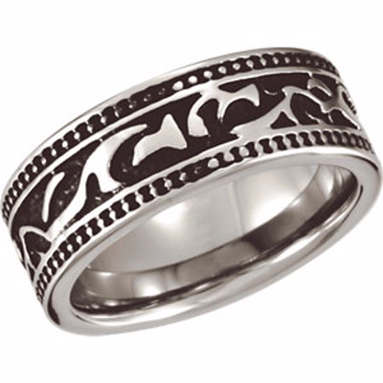 COR249:10105:P Cobalt 8.5mm Black PVD Design Band