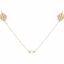 NCK228:100:P 14kt Yellow Pearl Station Necklace 40"