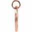 85088:10580:P 14kt Rose .05 CTW Diamond Initial "J" Pendant