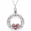 650782:1010:P Sterling Silver Celebration of Life Heart Ash Holder 18" Necklace