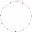 650914:100:P Sterling Silver Freshwater Cultured Pearl & Multi-Gemstone 18" Necklace
