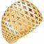 51173:101:P 14kt Yellow Pierced Style Ring