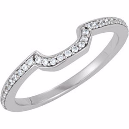 121636:605:P 10kt White 1/6 CTW Diamond Band