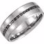 651026:101:P 14kt White 3/8 CTW Black Diamond Anniversary Band
