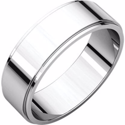 FE9.5:102:P Palladium 6mm Flat Edge Band