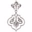 85585:10001:P 14kt White Decorative Dangle Pendant