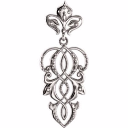85587:1002:P 14kt Yellow Decorative Dangle Pendant