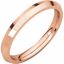 KER6:259518:P 14kt Rose 2.5mm Knife Edge Comfort Fit Band