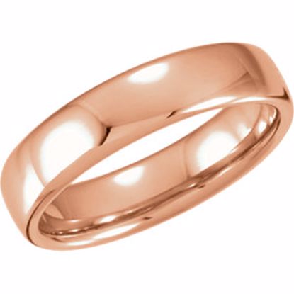 51206:144:P 14kt Rose 5.5mm Euro-Style Light Comfort-Fit Wedding Band Size 5