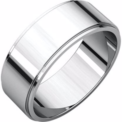 FE8.5:164882:P Palladium 7mm Flat Edge Band