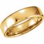 51206:374:P 14kt Yellow 6.5mm Euro-Style Light Comfort-Fit Wedding Band Size 4.5
