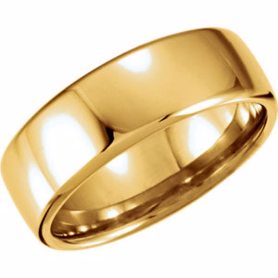 51206:404:P 14kt Yellow 7.5mm Euro-Style Light Comfort-Fit Wedding Band Size 9