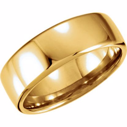 51206:405:P 14kt Yellow 7.5mm Euro-Style Light Comfort-Fit Wedding Band Size 9.5