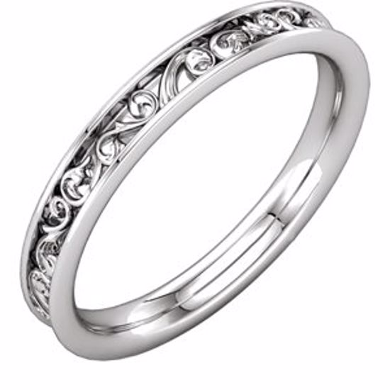 121966:109:P 10kt White Sculptural-Style Band 