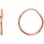 625:6002:P 14kt Rose 10mm Endless Hoop Earrings