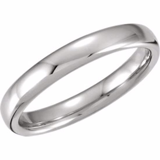 51206:419:P Platinum 3.5mm Euro-Style Light Comfort-Fit Wedding Band Size 6