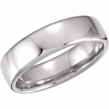 51206:479:P Platinum 6.5mm Euro-Style Light Comfort-Fit Wedding Band Size 4.5
