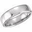 51206:484:P Platinum 6.5mm Euro-Style Light Comfort-Fit Wedding Band Size 7
