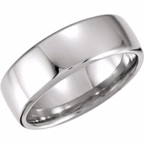 51206:501:P Platinum 7.5mm Euro-Style Light Comfort-Fit Wedding Band Size 5
