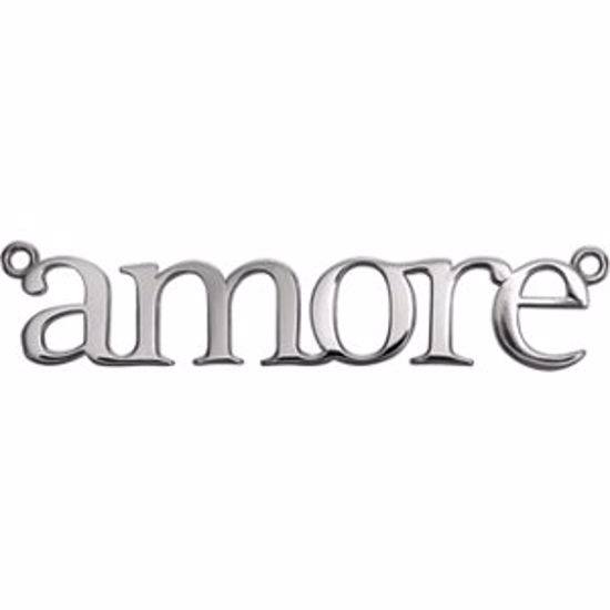 85809:1002:P 14kt White "Amore'" Neck Trim Pendant Mounting