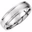 51184:302:P Platinum 6mm Fancy Carved Band Size 4.5