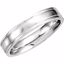 51210:106:P Platinum 4.5mm Satin Finish Band Size 6.5