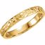 50072:103:P 18kt Yellow 3mm Hand-Engraved Band Size 4 