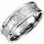 51192:156:P Platinum 7.5mm Fancy Carved Band Size 11