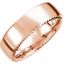 51193:612:P 14kt Rose 7.5mm Fancy Carved Band Size 8.5