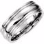 51195:335:P Palladium 7.5mm Comfort Fit Fancy Carved Band Size 11