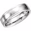 51207:187:P Palladium 6mm Fancy Carved Band with Satin Finish Size 5.5