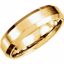 51213:166:P 14kt Yellow 6mm Beveled Edge Band with Satin Finish Size  5.5
