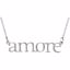 85809:1005:P 14kt White "Amore" 16.25" Necklace