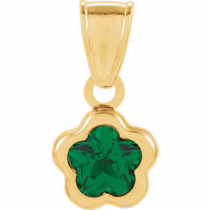 651368:104:P 14kt Yellow May CZ Birthstone Pendant