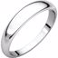 HRT7:146132:P 14kt White 14mm Half Round Tapered Band