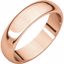 HR6:118370:P 14kt Rose 5mm Half Round Band