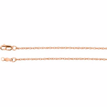 CH471:107:P 14kt Rose 1.25mm Rope 24" Chain