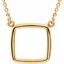 85871:100:P 14kt Yellow Cushion Square 16" Necklace
