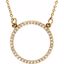 84155:100:P 14kt Yellow 1/6 CTW Diamond 16" Necklace