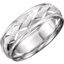 50184:2347630:P Continuum Sterling Silver 7mm Design Band Size 10