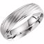 51275:110:P 14kt White 6mm Grooved Band 10