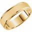 51281:112:P 10kt Yellow 6mm Satin Finished Light Band Size 12