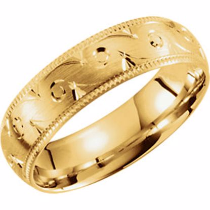 51269:110:P 14kt Yellow 6mm Grooved Band Size 10