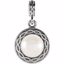 85919:101:P 14kt White Freshwater Cultured Pearl Pendant