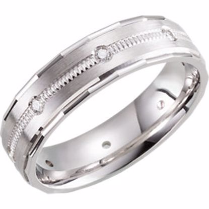 651397:1115:P Design 6mm 1/6 CTW Diamond Band Size 11.5