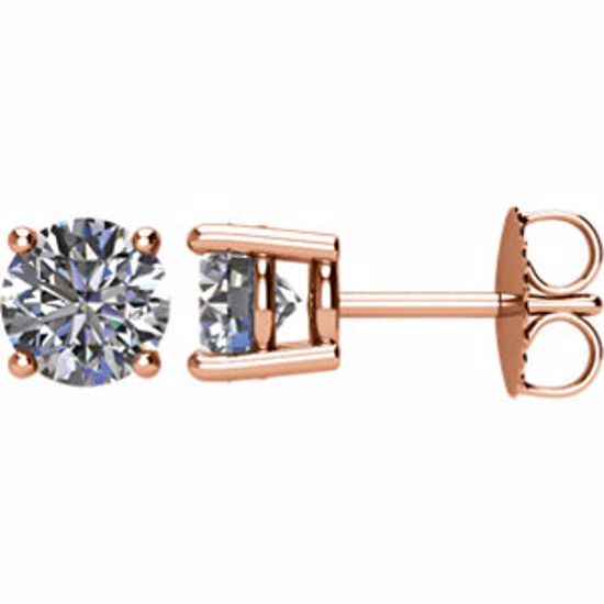 1874:70079:P 14kt Rose 1 1/2 CTW Diamond Earrings